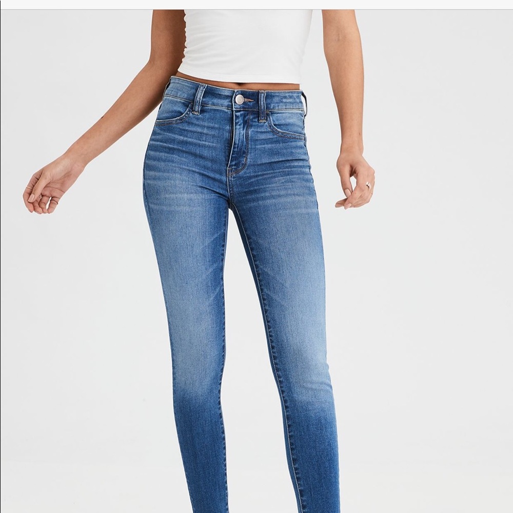 High rise crop jegging